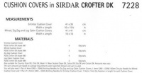 Knitting Pattern - Sirdar 7228 - Crofter DK - Cushion Covers